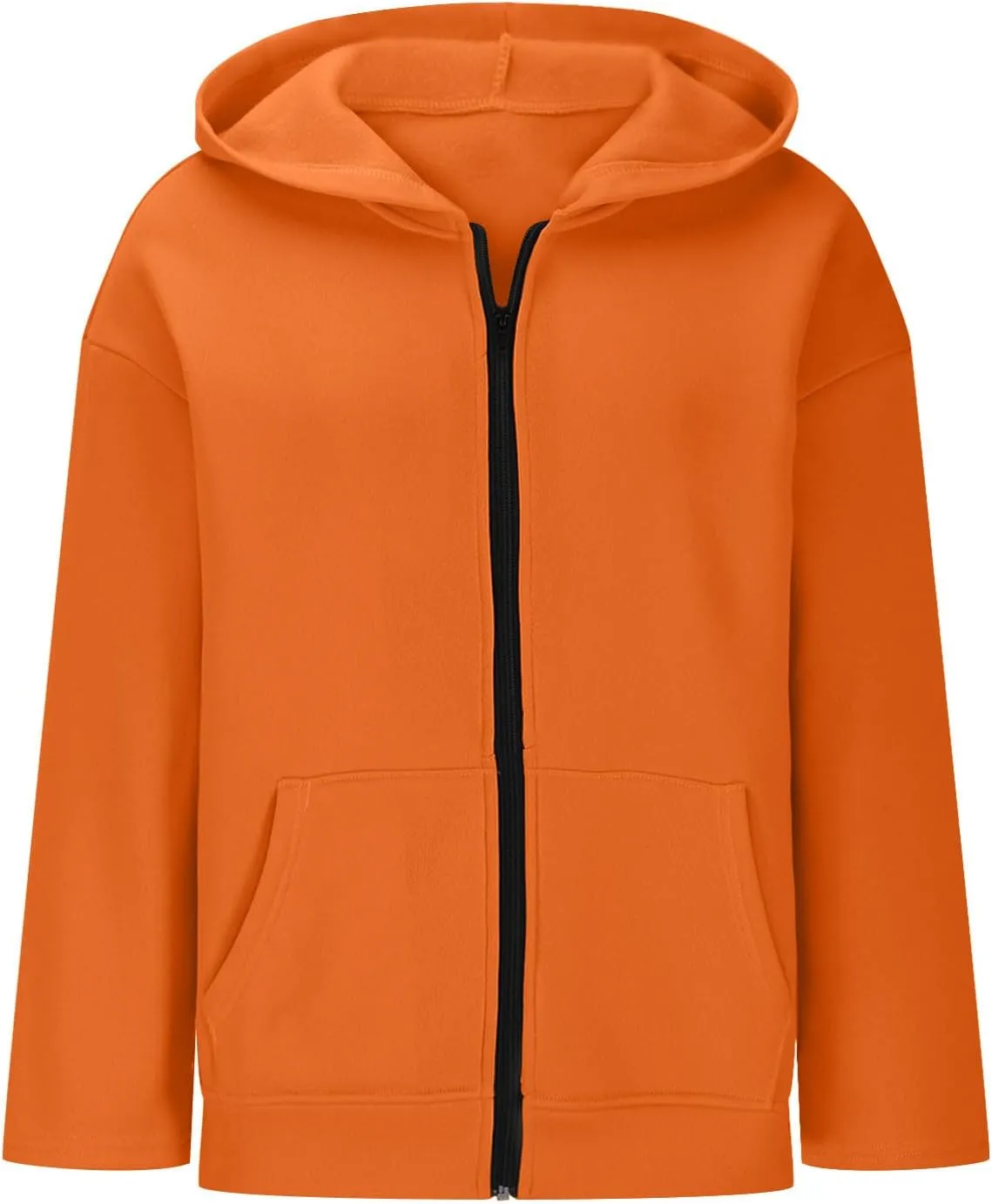 Womens Zipper Oversized Hoodies Winter Casual Sweatshirts Trendy Long Sleeve Fall Outfits with Pocket 2025 Clothes