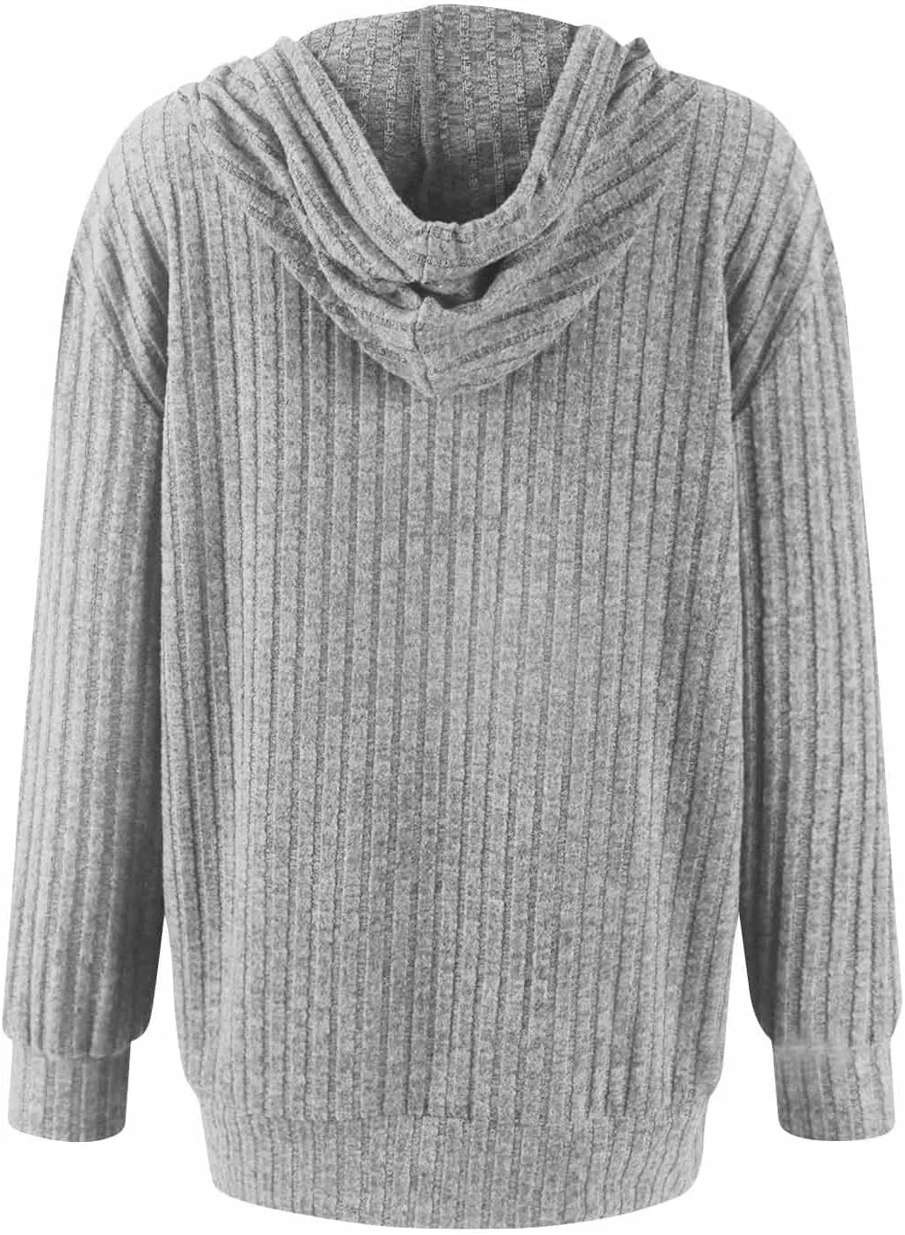 Zip Up Hoodies For Women Drawstring Lightweight Open Cardigan Jacket Fall Comfy Fuzzy Oversized Sweatshirt w/Pockets