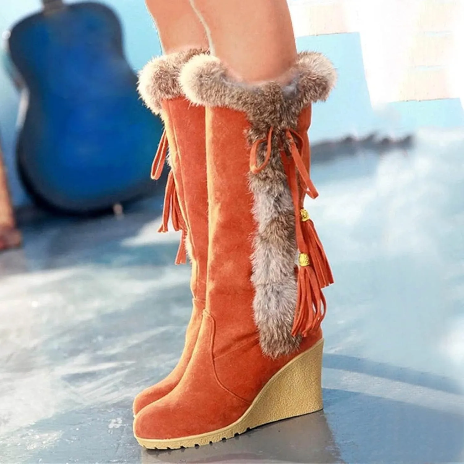 Zipper Winter Boots for Women Waterproof Snow Women's Winter Boots Waterproof Wide Width Womens Slip on Winter Boots Ankle Wide Snow Boots for Women Wide Width Botas De Trabajo En La Nieve Para Mujer